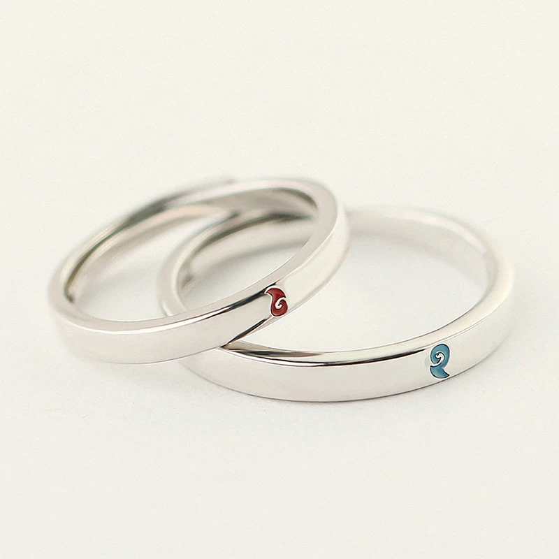 Весенний свет уникальный регулируемый Nezha кольцо руны Настоящее серебро 925 проба