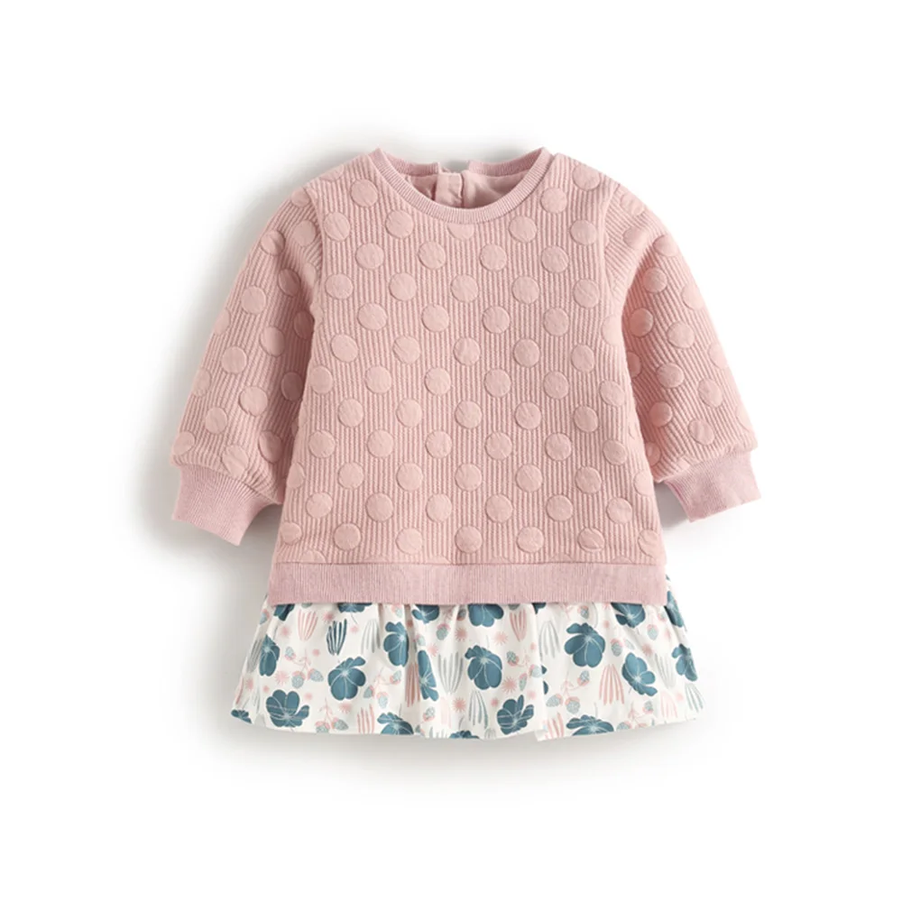 

2021 Spring autumn Fashion temperament Girls Clothes Kids long sleeve Dress Princess for dress Baby Girl Party Children Clothing