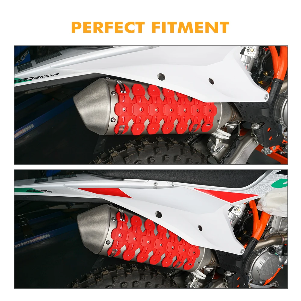 NICECNC глушитель выхлопной трубы защитный Защитная крышка для 2T 4T HONDA CR CRF XR 250 450 BETA RR