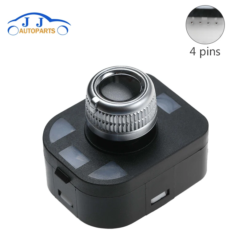 

8KD959565A хромированная электрическая регулируемая ручка переключателя управления для зеркала заднего вида, складная ручка для A6 A7 A8 TT Q3 Q5 R8 ...