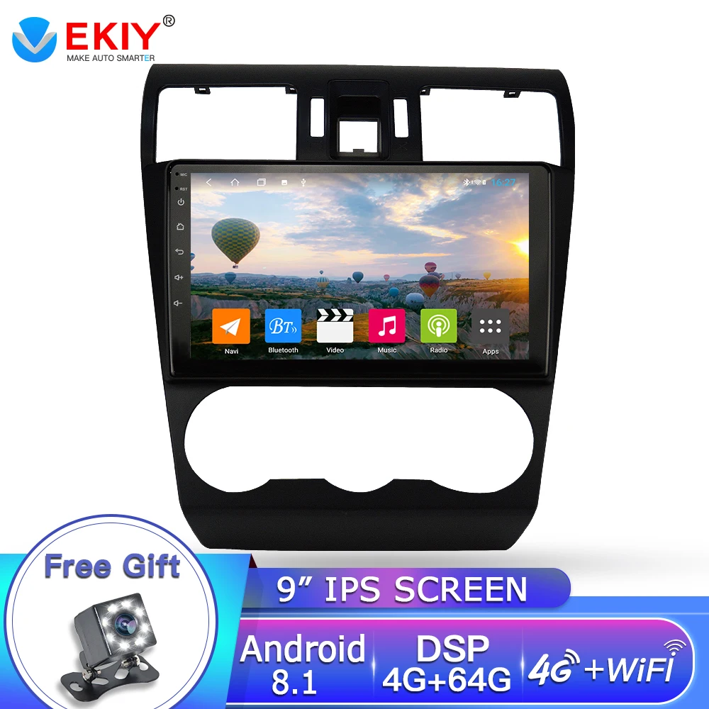 EKIY 9 'ƈ.5D Android 8 1 автомобильный Радио GPS мультимедийный плеер 4G + 64G Восьмиядерный