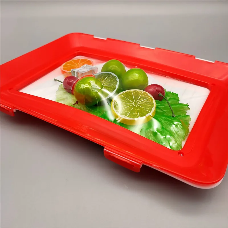 Экологичный поднос для хранения еды кухонный холодильника свежая крышка
