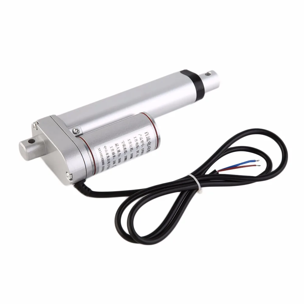 DC 12V 100 мм многофункциональный линейный привод мотор прямого тока сверхмощный 500N 20 мм/сек. мотор