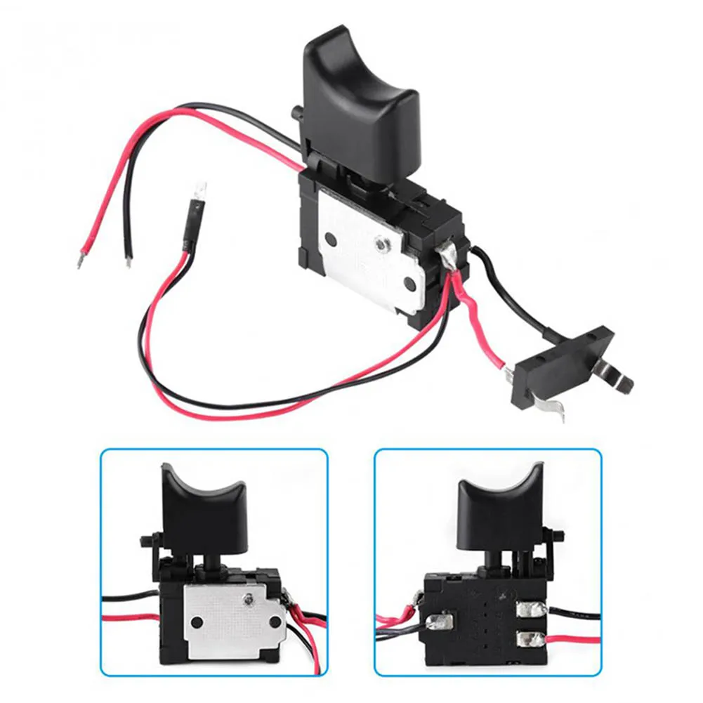 

DC7.2-24V Electric Drill Switch Cordless Drill Speed Control Button Trigger W/ Small Light Power Tool Parts For Bosch Makita.