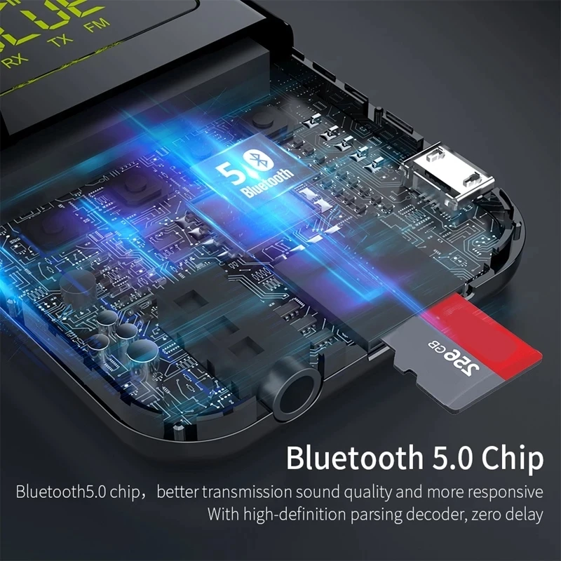 Bluetooth 5.0 Transmitter Receiver 3.5mm Jack Aux Audio Wireless Adapter For PC TV Headphone Car 5 0 | Электроника