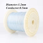 1,2 мм vahalla ODIN 7N посеребренный OCC медный hifi аудио кабель для наушников провод RCA один кабель