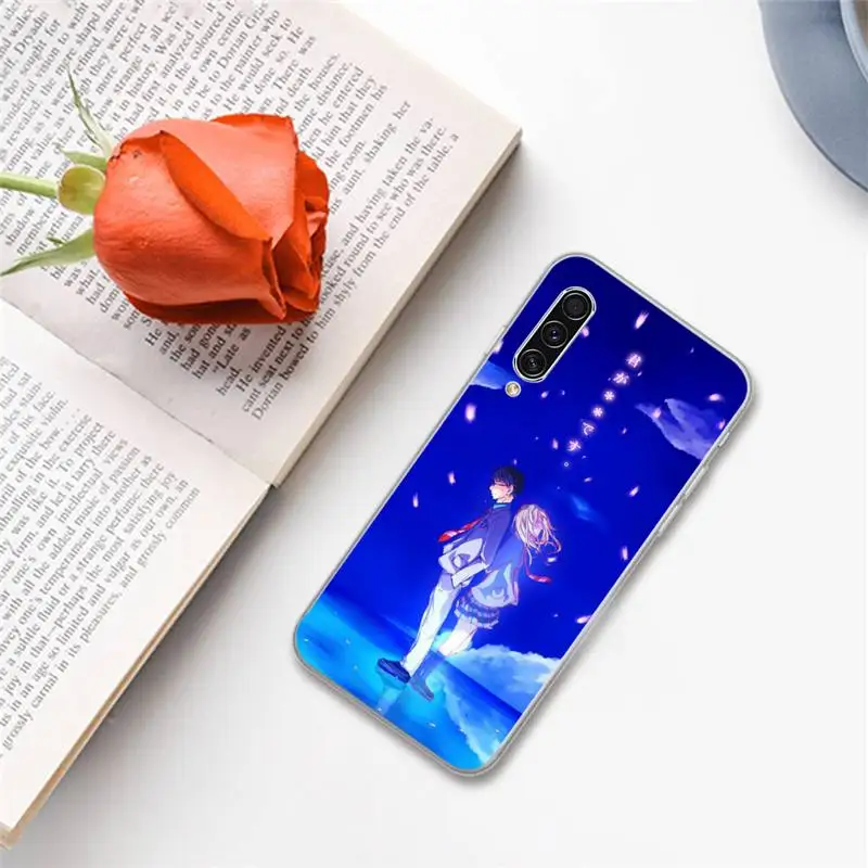 

Your lie in April Japan anime Phone Case For Samsung A S M Note 9 10 20 fe 21 71 30 ultra plus 5g 11 31 51 s