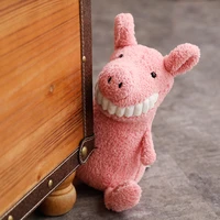 ins hot smile big tooth unicorn doll red doll pig panda shark monkey cute pink cat plush toy stuffed toy sweet gift for kids