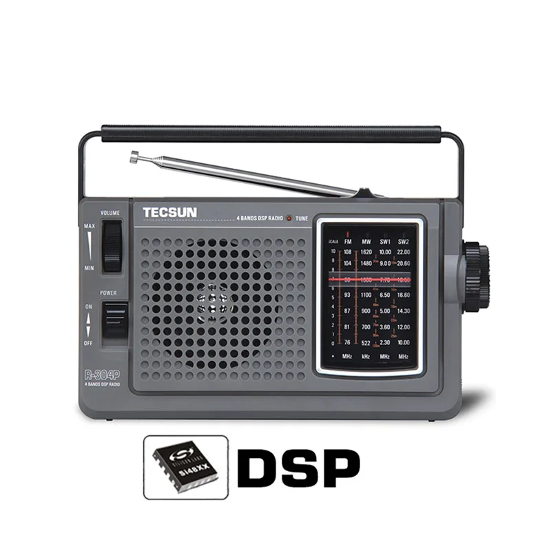 Tecsun R 304 304P радио DSP Портативный радиоприемник FM высокая чувствительность Desheng