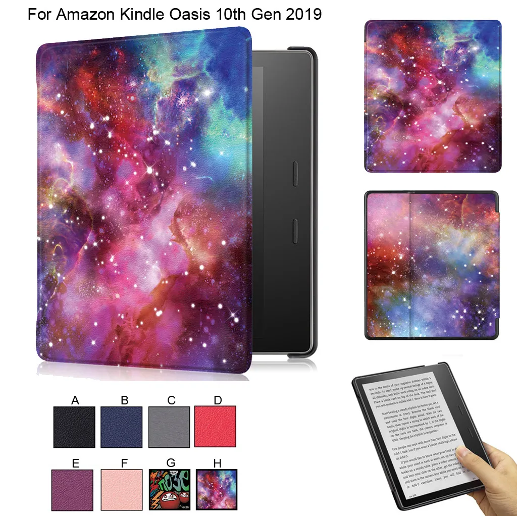 Для Amazon Kindle Oasis 10th Gen Тонкий флип чехол с автоматическим пробуждением/сна