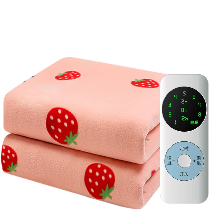 

Plush Winter Electric Blanket Print Double Cover Set Adjustable Warm Electric Blanket Soft Warmte Deken Warming Products DG50EB