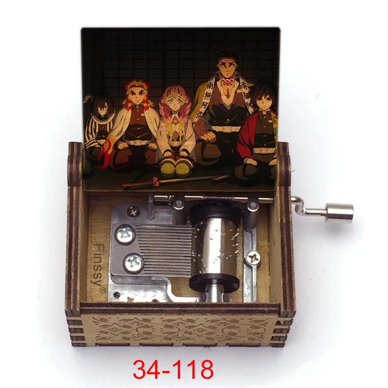 New Music Box demon slayer Kimetsu no Yaiba gurenge music theme cosplay fans Birthday Christmas Gift Hand ed | Украшения и