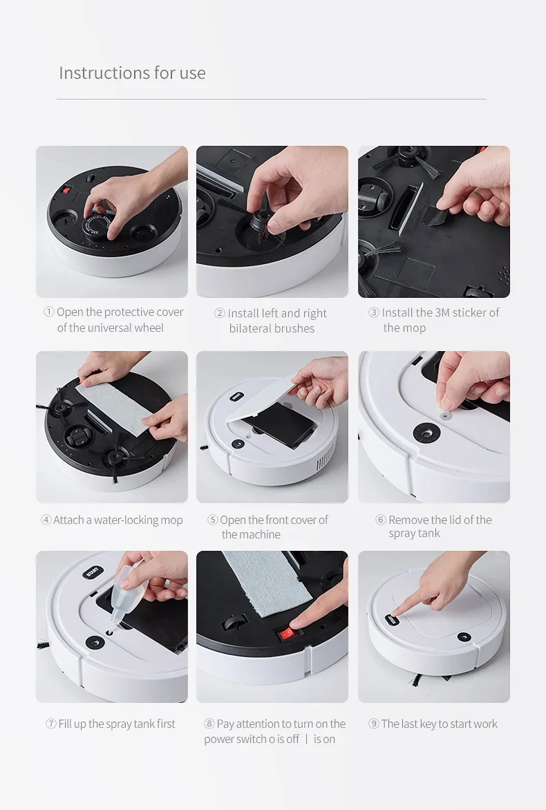 

4-In-1 Robot Vacuum Cleaner Auto Rechargeable Sweeping Robot Cleaner Wireless Vacuum Cleaner For Home