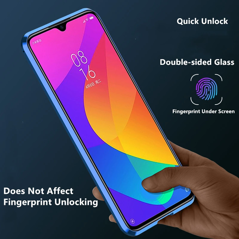 Защитный чехол с двойным закаленным стеклом для Xiaomi Mi A3 10 9 Lite CC9 Mi9T Pro