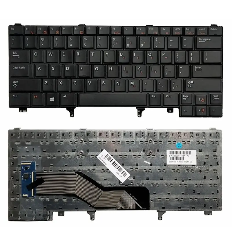 Новая клавиатура США для Dell Latitude E6220 E6230 E6420 E6320 E6430 E5420 E5430 E6430s 0C7FHD английская без