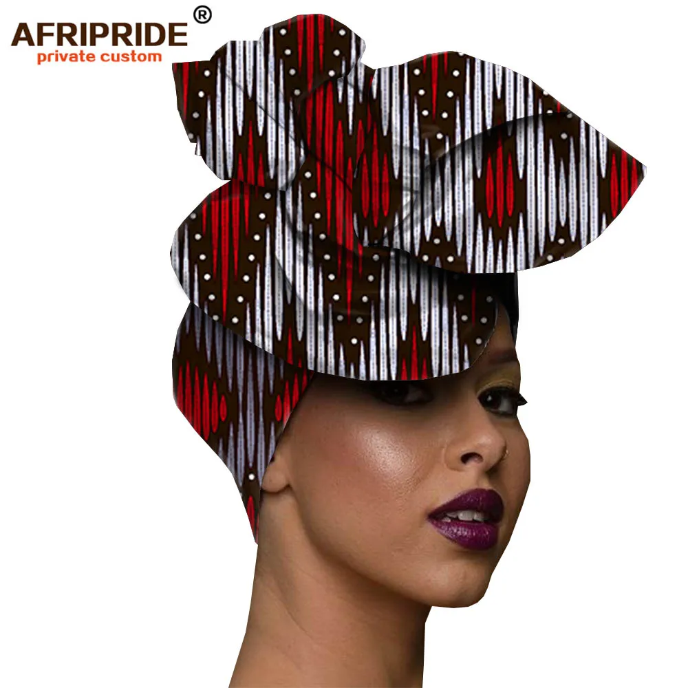 297x Африканская мода, повязка на голову для женщин, AFRIPRIDE, bazin richi, высокое качество, хлопок, воск, принт, Женская бандана A19H001 - Цвет: 297x