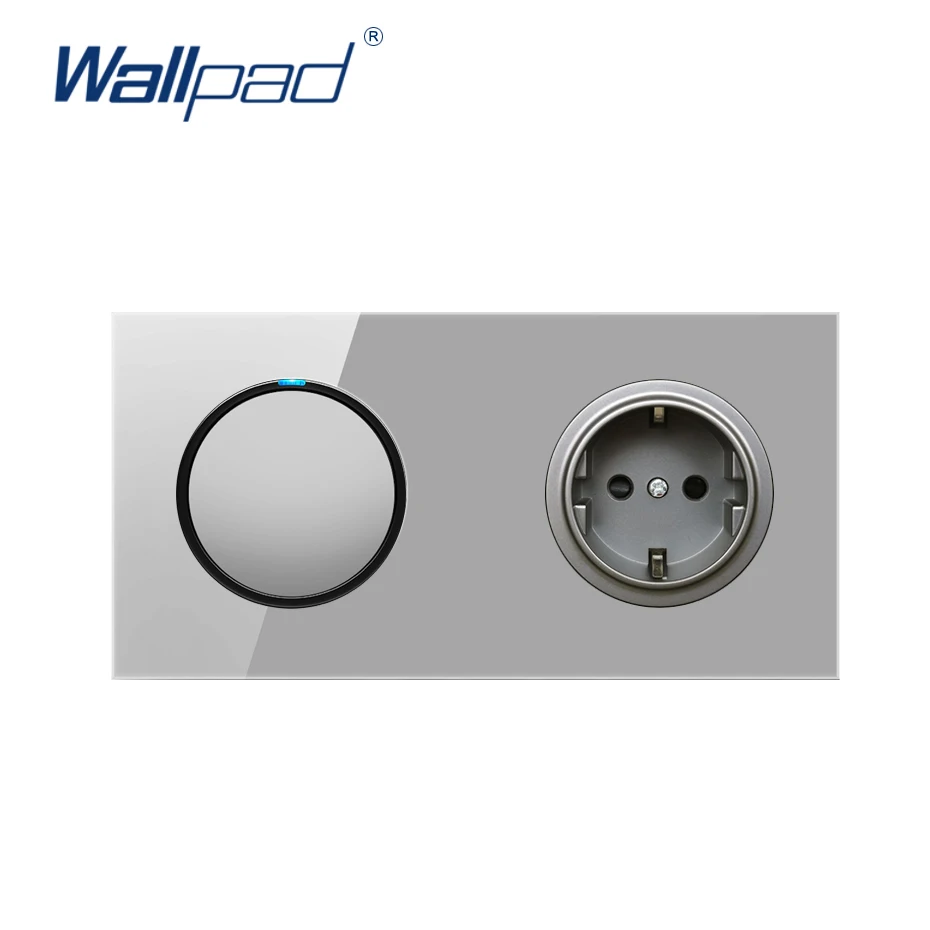 Настенная розетка Wallpad 16 А с заземлением и защитой от детей|Электрические