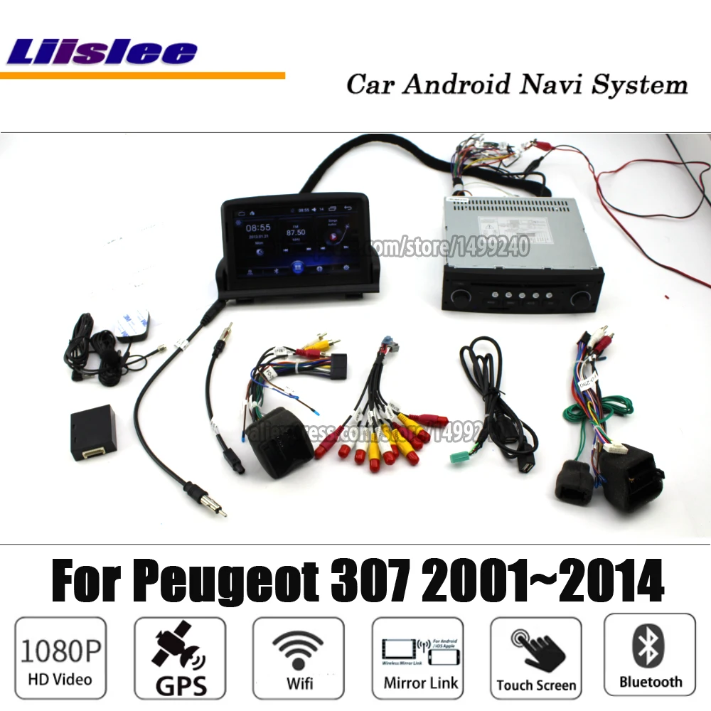 Для Peugeot 307 2001 2014 Android стерео Автомагнитола BT Wifi камера Carplay GPS навигационная