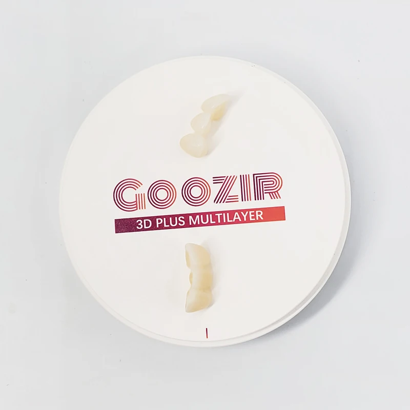 GOOZIR 98*22mm 3D Zirconia Disc Cad Cam Multilayer Zirconia Blocks Dental Crown For Dental Lab Use