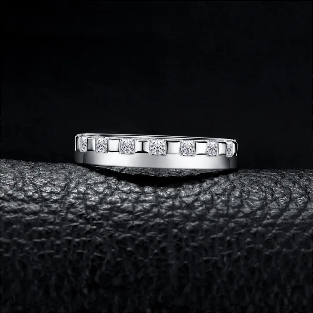 JewelryPalace квадратным вырезом кубический цирконий обручальное кольцо обещания 925
