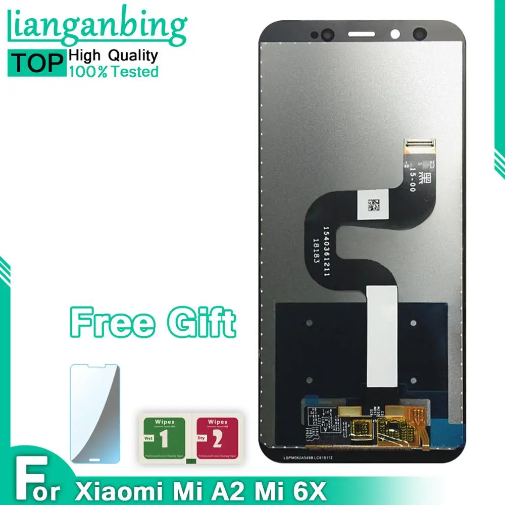 Оригинальный 5 9 ''дисплей для XIAOMI Mi 6X/A2 ЖК дисплей сенсорный экран в сборе