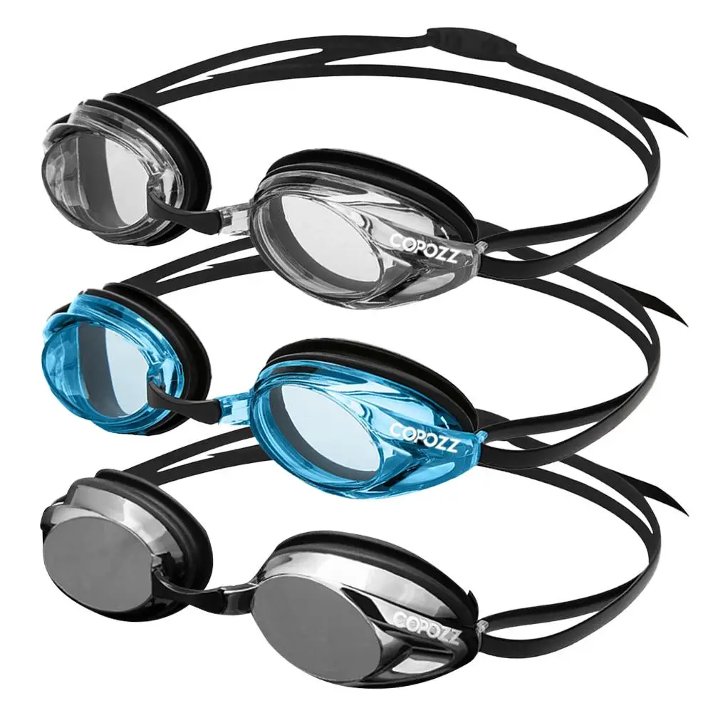 

Профессиональные очки, противотуманные регулируемые плавательные очки с УФ-защитой для мужчин и женщин, водонепроницаемые силиконовые очк...