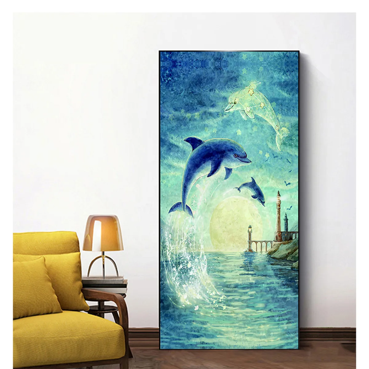 Алмазная 5d картина с круглыми стразами животное пейзаж мозаика Современная