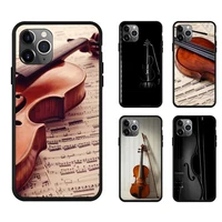 musical notes violin classical phone case for iphone 5 5s se 6 6s 7 8 plus x xr xs 11 12 mini pro max cover fundas coque