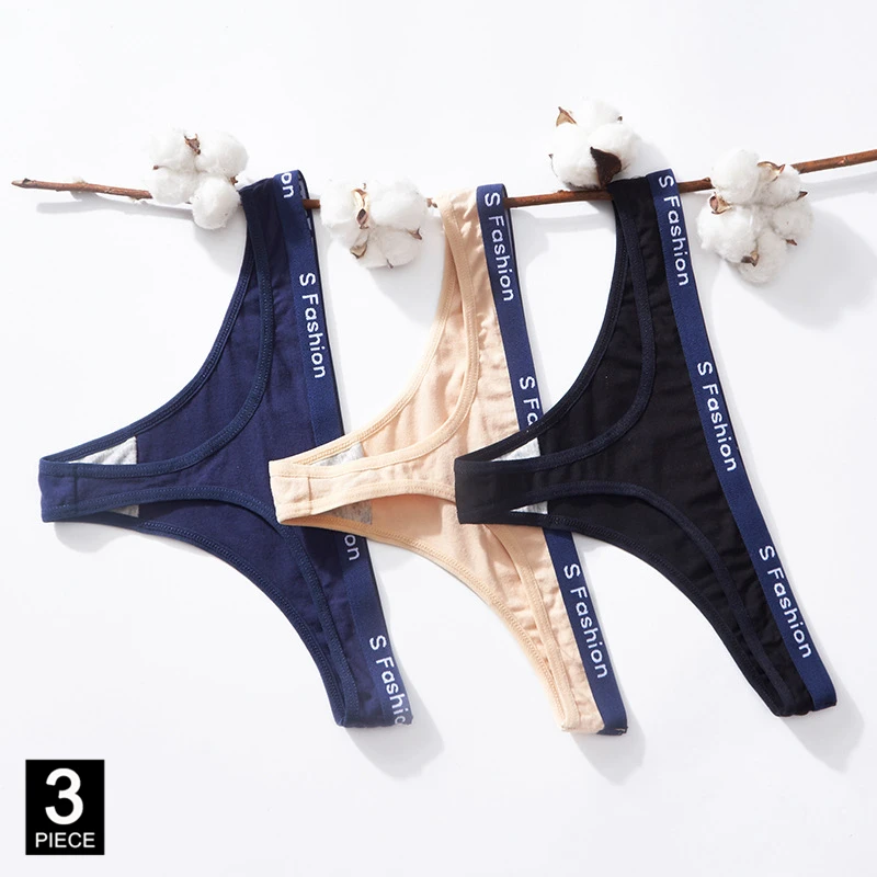 Сексуальные Спортивные стринги женские хлопковые трусики женское нижнее белье