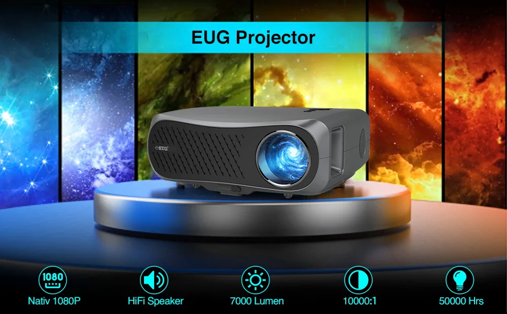 

Projector 4K Home Theater Beamer 7200 Lumens Wirele Airplay Android System Bluetooth A12AB Video Projector