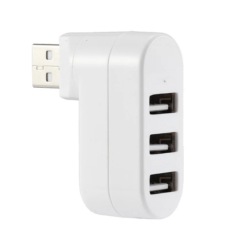 

Mini 3 Port USB 2.0 Rotating Splitter Adapter Hub for MacBook PC Laptop Notebook Adapter Parts Mobile Phone Flex Cables H-best