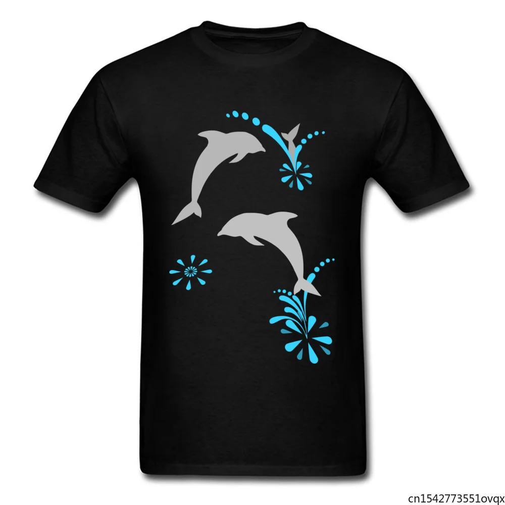 

Company Adult T-Shirt Crew Neck Dolphins Dance Joy T Shirt Family Tops T Shirt Arrival