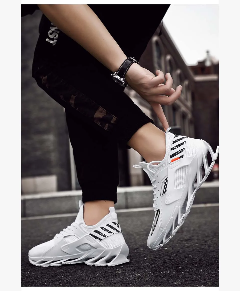 Rommedal man's running shoes Blade bottom shock absorption men sneakers breathable lightweight fashion sport trainers footwear