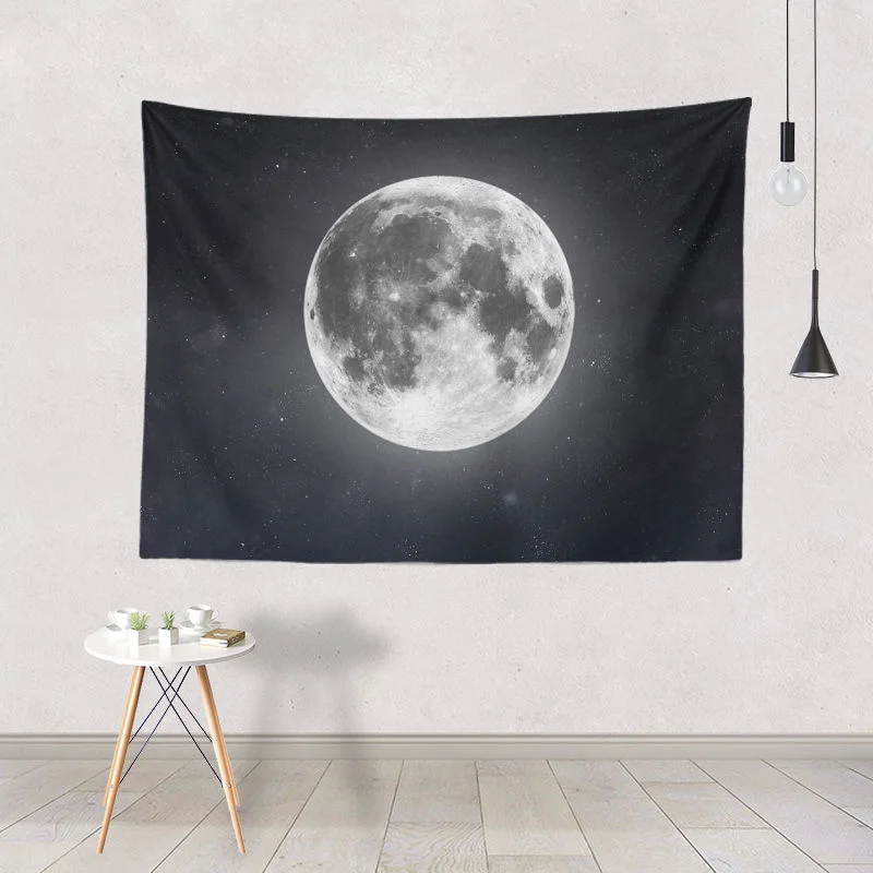 Новинка гобелен серый лунный клетер полумесяц научный ковер семья гостиная