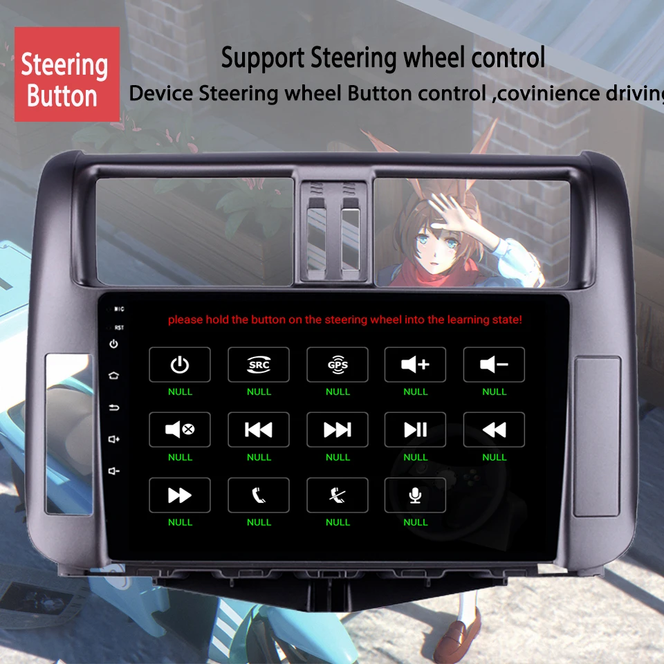 Android 10 0 Octa Core 9 &quotips gps монитор Музыка Видео a/v стерео ПК головное устройство для