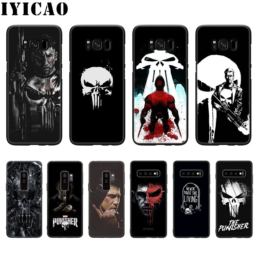 Мягкий силиконовый чехол The Punisher с черепом для Samsung Galaxy S20 S10 S9 S8 Lite Plus Ultra S10E S6 S7 Edge