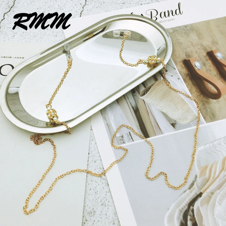 Унисекс Роскошные очки-фонарики солнечные очки с цепочкой для чтения бусинами