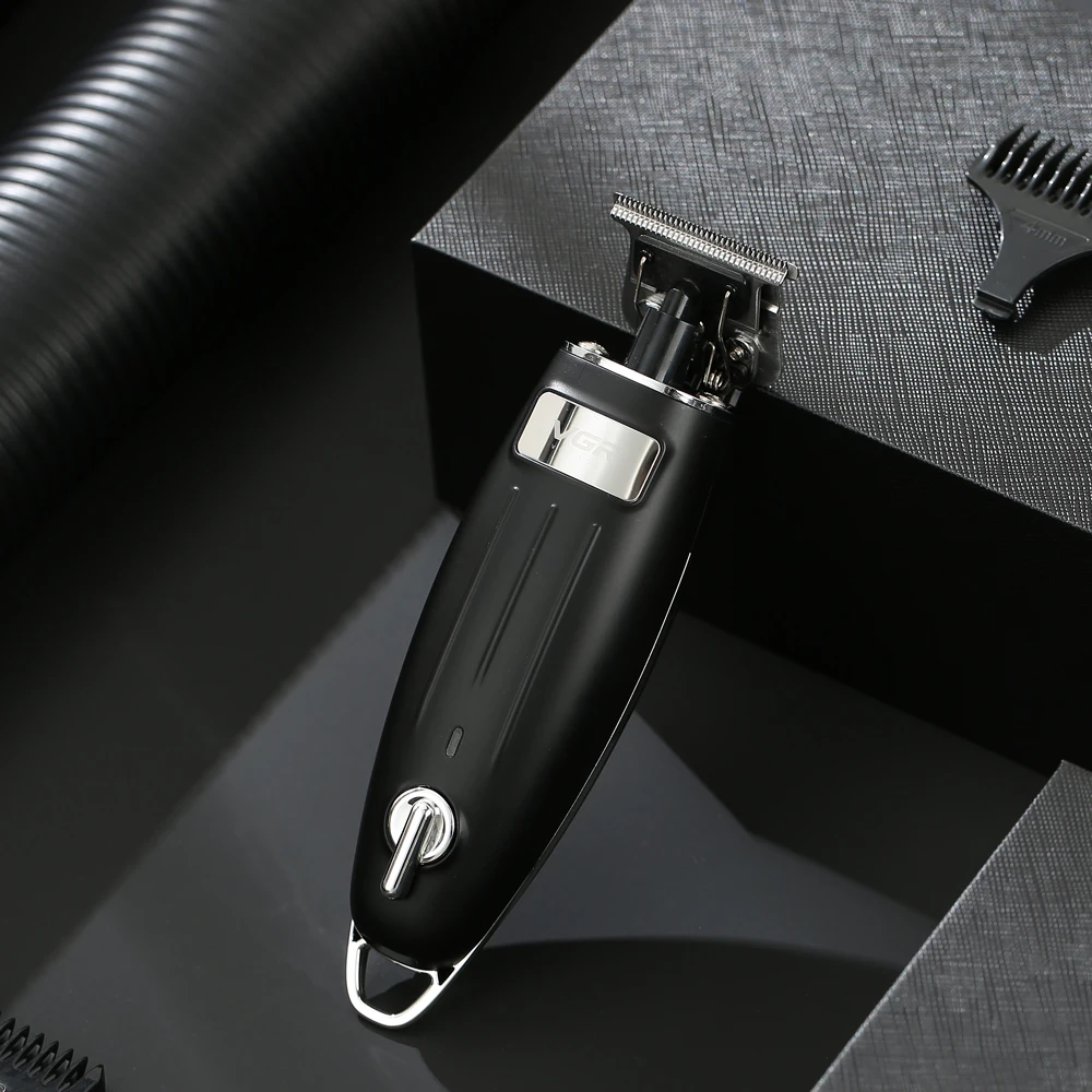 

VGR 0mm Oil Head Electric Hair Clipper USB Rechargeable Hair Clipperes Men Hair Trimmers Stainless steel Cutting Head Shaver