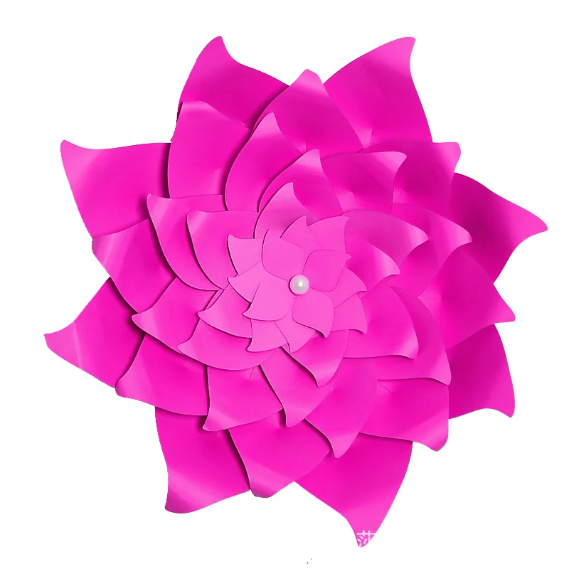 rose Paper flowers Diy полуфабрикаты гигантская искусственная бумага Цветок Блестящий Фон для фотосессии настенные украшения большие бумажные бутоны реквизит для фотосъемки - Цвет: rose Paper flowers