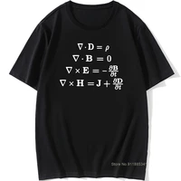 men t shirts maxwells equations tops pure cotton tee shirt short sleeve science physics geek mathematics equation nerd t shirts