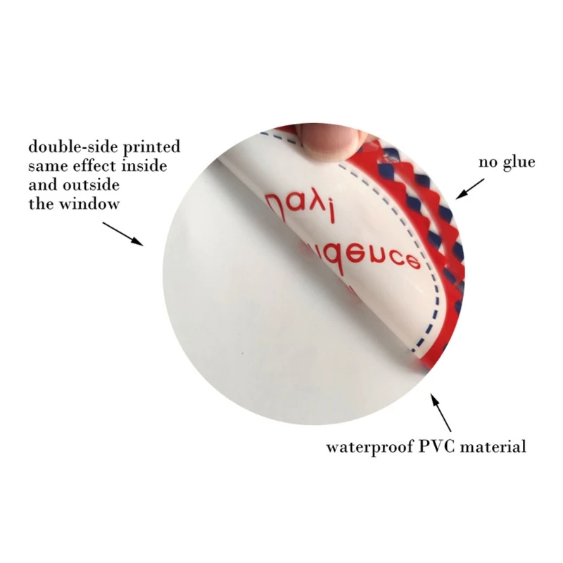 

9 Sheets Independence Day Sticker No Glue Waterproof Decals Home Car Glass Window Cling Stickers J60F