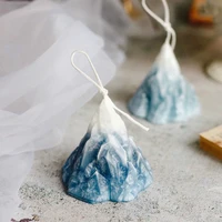 handmade candle mold iceberg snow mountain diy aromatherapy candle plaster cake baking silicone mold decoration