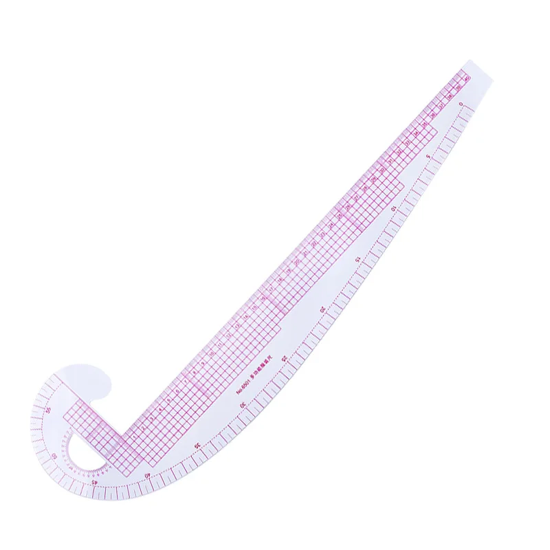 

2PCS Plastic Transparent French Curve Ruler SplIne Sewing Patchwork Feet Tailor Yardstick Cloth Cutting Rulers