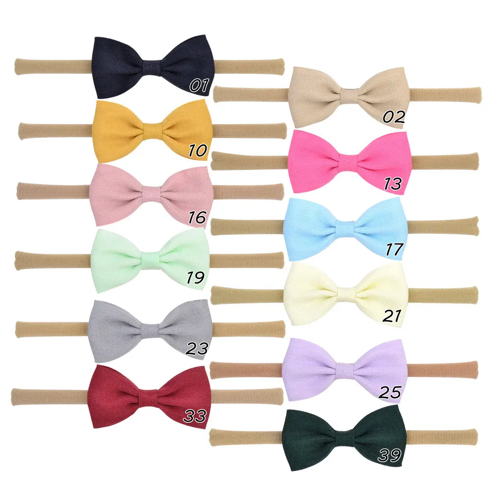 Повязка на голову для девочек нейлоновая разноцветная эластичная 12 шт./лот |