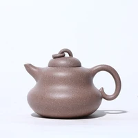 hand painted section mud gourd purple clay teapot zisha yixing handmade pot kung fu teawarepurple drinkware for puer green