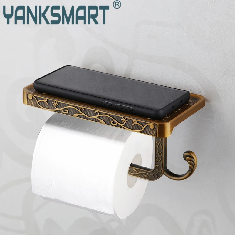 Ванная комната из цинкового сплава туалетная бумага и держатель для телефона Porta