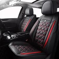 High Quality Car Seat Covers PU Leather Seat Cushion Front and Rear Split Bench Protection Universal Fit for Auto Truck Van SUV