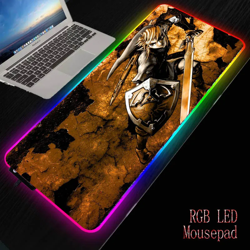 

Большой игровой коврик для мыши Mairuige «Легенда о вилке» RGB, игровой светодиодный компьютерный коврик для мыши с подсветкой, коврик для клавиа...