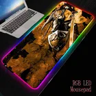 Большой игровой коврик для мыши Mairuige Легенда о вилке RGB, игровой светодиодный компьютерный коврик для мыши с подсветкой, коврик для клавиатуры, Настольный коврик