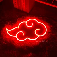 akatsuki cloud logo custom neon sign anime led light wall decor home bedroom gaming room decoration creative gift